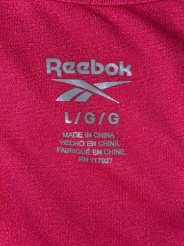 Reebok Sport Seamless Medium Support Beetroot Bra  LARGE Retail $40 NEW CUTE!!