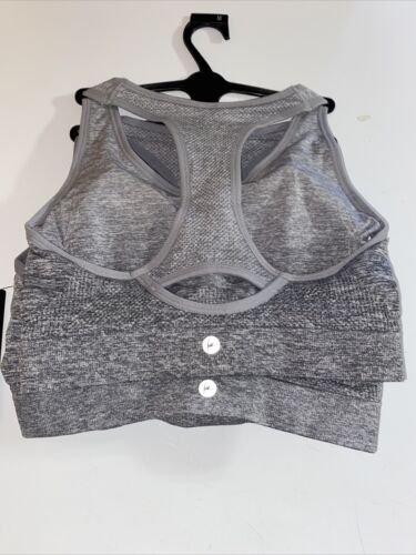 90 Degree By Reflex High Performance Full Support Sport  Bra Set-Two MED.MSRP$58