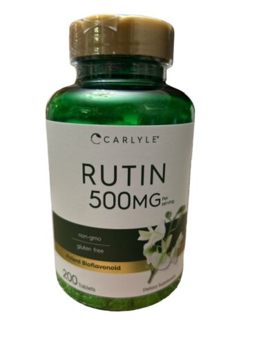 Rutin 500mg 200 Caplets Vegetarian Made USA