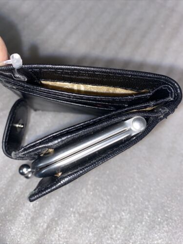 LODIS Bifold Wallet & Coin Purse Black Genuine  Leather -ABSOLUTELY BEAUTIFUL!!!