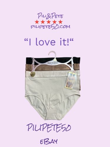 Juicy Couture 3 Pack~Seamless Women’s Briefs~LARGE~Multicolor~JC1668 NEW~SHAPER!