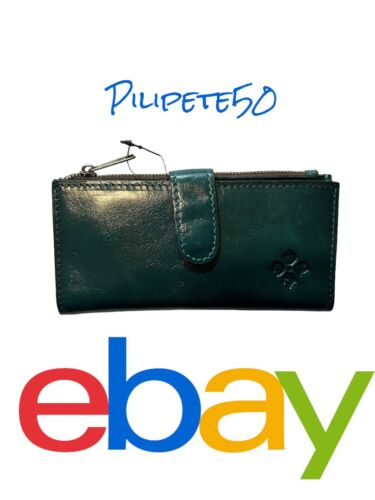 Patricia Nash~Nazari~ BLUE CORAL~P41906-Distress Leather Wallet- Beautiful!! NEW