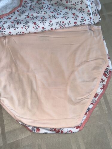 LAURA ASHLEY Intimates Cotton-Spandex Brief Panties~Size M~5 pair Style LS9221