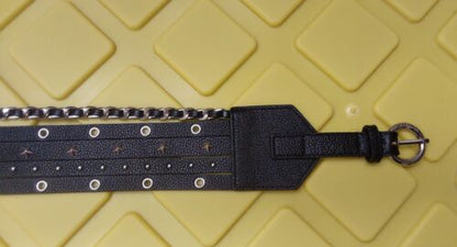 Michael Kors Belt black With studs and chain Really something different!