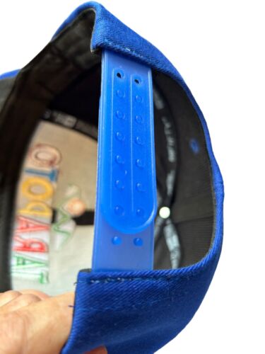 TARAPOTO~Peruvian Amazon Side~Hat Cap Blue Embroidered Multicolor Strap Back NEW