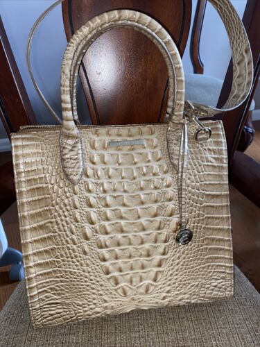 BRAHMIN Caroline Shortbread Melbourne Shoulder Bag Genuine Leather UNIQUE !!!￼