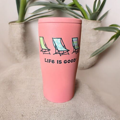 Life is Good 4-in-1 Can Cooler Multicolored~Fits All Slim/Regular Cans Cold 12 H