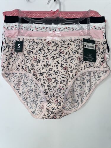 LAURA ASHLEY~5 Pack FIT PANTIES~MULTICOLOR~STYLE # LS7684~ALL SIZES~GREAT FIT!