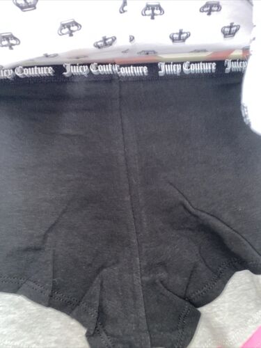 Juicy Couture~Women Boyshort Underwear Panties Cotton Blend 5-Pair JC7530~WOW~L