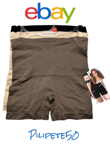 Thalia Sodi Knit Waist Shaping Shorts~Firm Control Shapewear~ MED ~3 Pk~Style ❤