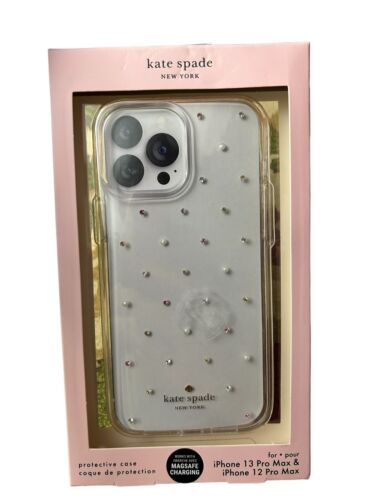Kate Spade New York Protective Case iPhone 12 & 13 Pro Max Pink Rhinestone 6.7