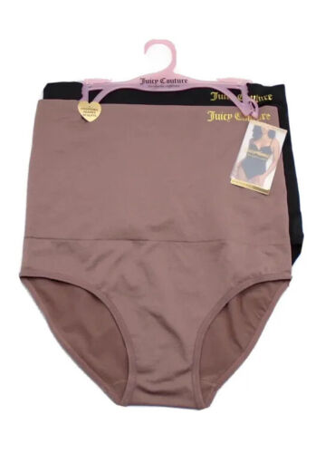 Juicy Couture Seamless Hi-Waist Shaping Brief 2PK~Size ~JC4611~OUT OF STOCK