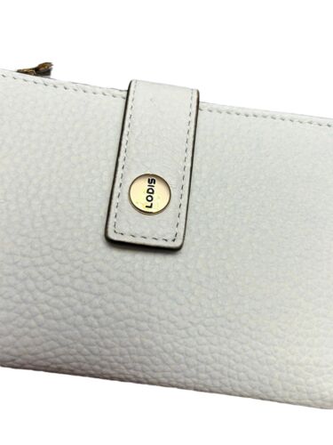 LODIS Coin Purse Bifold Card Wallet Yvory  Genuine Leather-ABSOLUTELY BEAUTIFUL!