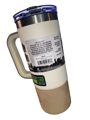 MANNA 20 oz FORESTER TRAVELER DURABLE STAINLESS STEEL MUG~BICOLOR~AUTHENTIC~NWT!
