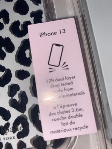 Kate Spade Protective Case~iPhone 13 Clear~Animal Print Metallic~MagSafe~UNIQUE