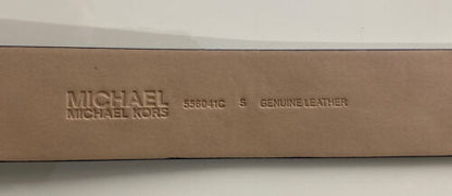 MICHAEL KORS BELT BLACK GENUINE LEATHER STAMPED LOGO GOLD BUCKLE BEAUTIFUL!!