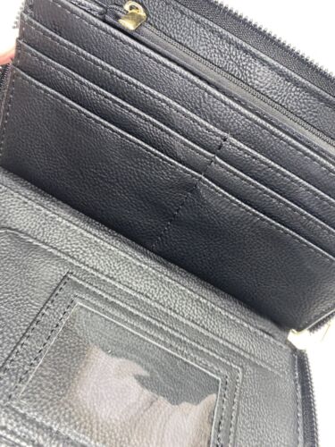 BETSEY JOHNSON Zip Around Wallet/Wristlet-PINK HEARTS EMBOSSED REAR FIND!!!