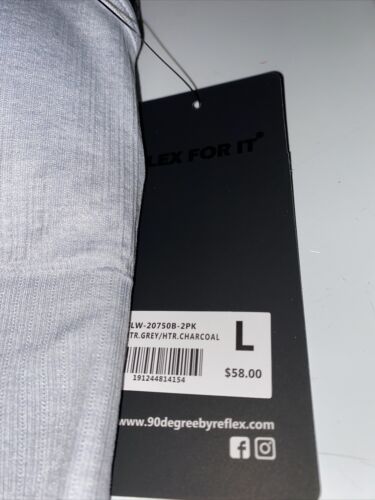 90 Degree By Reflex High Performance Full Support Sport  Bra Set-Two L- MSRP$58
