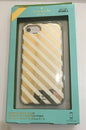 KATE SPADE IPHONE CASE GOLD STRIPED FOR  iPHONE 8 /7/ 6s/ 6  NEW