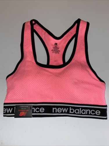 New Balance Sports Bra With Padding Size M/M Shade Of Orange Style 111153 NEW