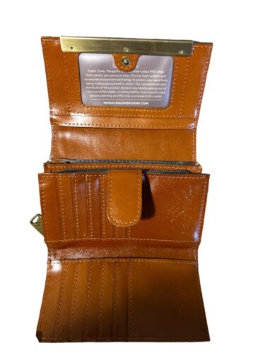 Patricia Nash Bloom Romance Cametti Genuine Leather RFID Wallet P143475 NWT $109