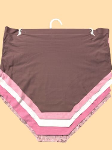 Laura Ashley~Women Brief Panties Floral/Solid 5-Pair LS6895~Sz M ~GREAT QUALITY