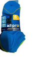 6 Pairs Gold Toe All Pro Aquafx Blue Pink Casual No Show Socks~9-11~Shoe Sz 5-9