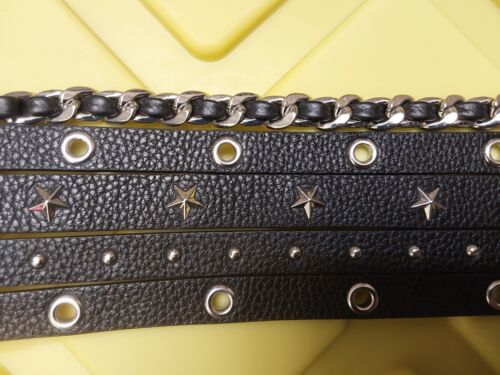 Michael Kors Belt black With studs and chain Really something different!