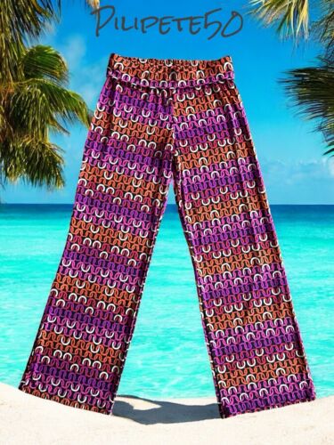 Trina Turk Swim & Spa Collection~On Cover Up Pants XL~ Multicolor  NWT~CHIC!