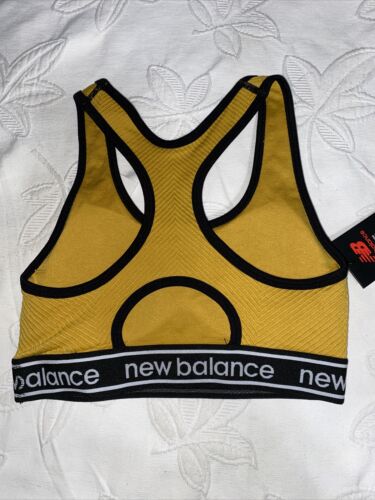 New Balance Medium Impact Sports Bra Style # 1153  SUNFLOWER/ Black MEDIUM NEW