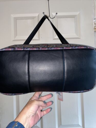 JUICY COUTURE WEEKENDER BAG RAINBOW BLACK BOLD WORD PLAY RETAIL$109 BEAUTIFUL !