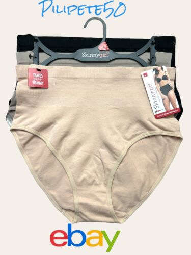 Skinnygirl Shaping Seamless Briefs Multicolor Size LARGE 3 pair SG7062~GREAT FIT