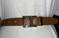 MICHAEL KORS BELT REVERSIBLE LUGGAGE/GOLD "SKINNY" BEAUTIFUL GOLD MK BUCKLE WOW!