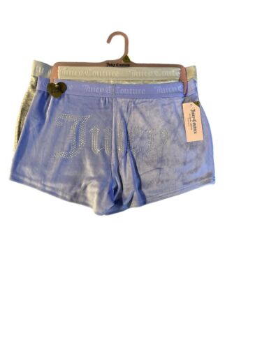 JUICY COUTURE MULTICOLOR  VELOUR RHINSTONES LOGO~JC1751~SLEEP SHORTS ALL SIZES