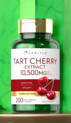 CARLYLE Tart Cherry 10,500 mg ~Gout Control~FACTORY SEALED~Exp. 04/27~Non GMO