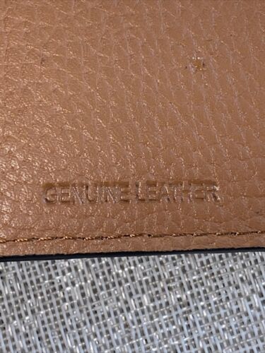 LODIS Pebbled Leather Compact Bifold Wallet  Cardholder Light Tan  New- CLASSY
