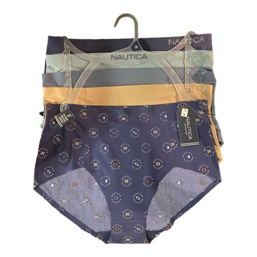 NAUTICA 5 Pack FIT BRIEFS~SEAMLESS~ REGULAR SIZES~MULTICOLOR~  NT9545~ALL SIZES~