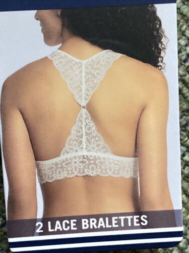NÁUTICA 2PACK INTIMATES LACE COMFORT BRAS SIZE LARGE RETAIL $48 BEAUTIFUL NEW