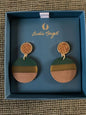 DARBIE ANGELL ~Earrings ~ Multicolor ~ Gold ~Tone Fashion Designer NIB ~ UNIQUE