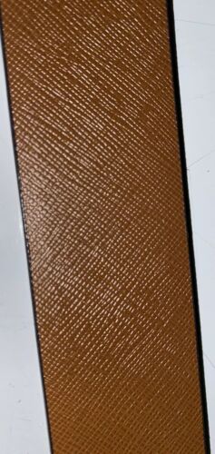 Michael Kors Belt Vanilla/Luggage Reversible Printed MK Logo and Buckle ALL SIZES!