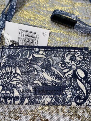 SAKROOTS ID Lanyard Card Case Keychain Coin Purse NAVY SD ARTIST CIRCLE NEW