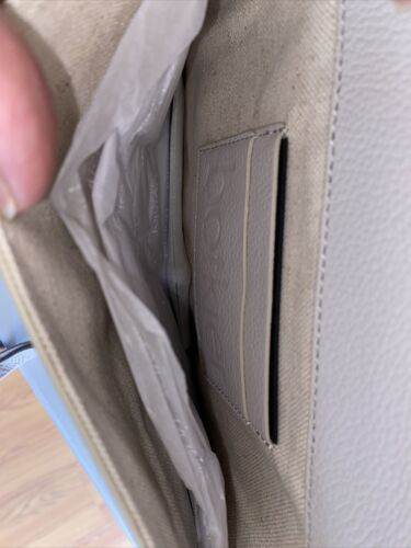 BOTKIER NEW YORK XBDY Small Leather TRIGGER Handbag GRAY (Dove) RARE FIND!!!