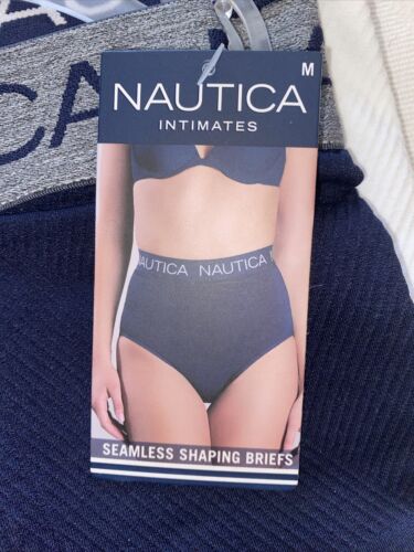 NAUTICA INTIMATES NT4013 3PKD MF SEAMLESS SHAPING BRIEF PANTIES GREAT FIT! NWT