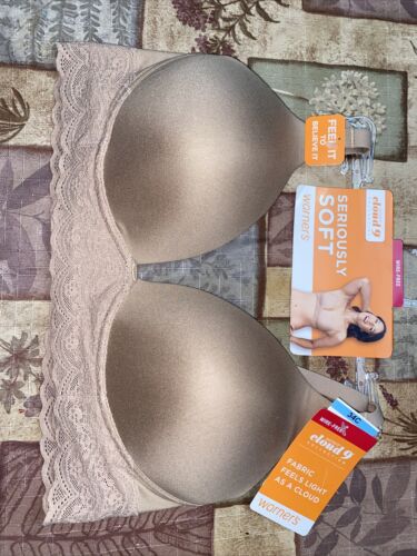 Warner's Women's Cloud 9 Wire-free with Inner Supportive Lift Bra ￼34C NEW