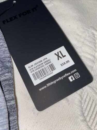 90 Degree By Reflex High Performance Full Support Sport  Bra Set-Two XL MSRP$58