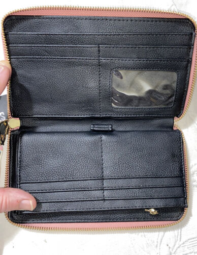 Steve Madden Wallet Wristlet Blush Floral Gold Zipper