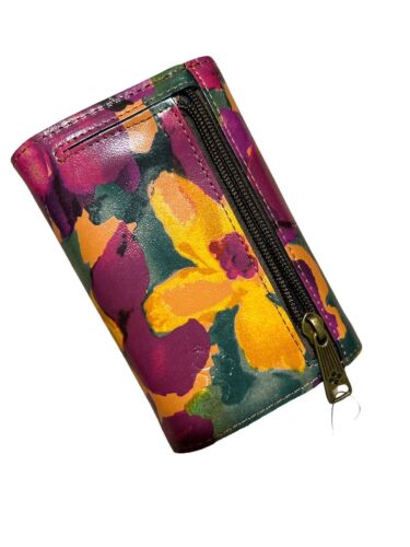 Patricia Nash Bloom Romance Cametti Genuine Leather RFID Wallet P143475 NWT $109