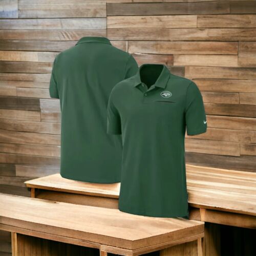 NEW YORK JETS GREEN POLO SIDELINE ELITE PREFORANCE MENS XL MSRP $85.00