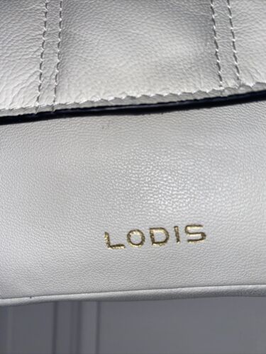 LODIS KINSLEY FLAP LEATHER XBDY BAG~MUSHROOM GRAY~UNIQUE STYLE ~REAR FIND