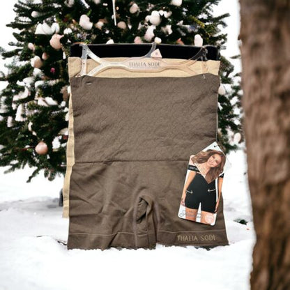 Thalia Sodi Knit Waist Shaping Shorts~Firm Control Shapewear~L ~3 Pk~Style ❤